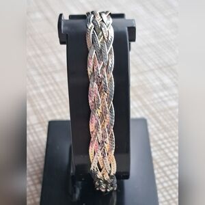 Vintage Milor Sterling Silver 925 Braided Bracelet